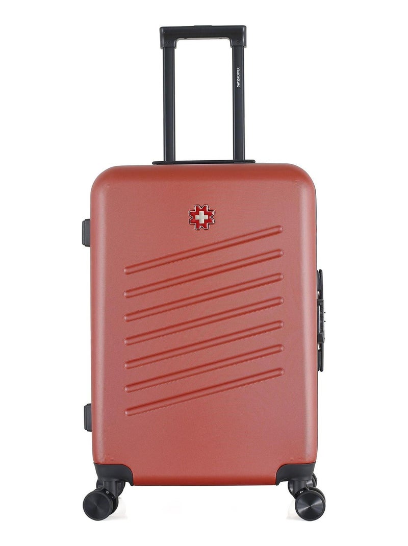 SWISS KOPPER - Valise Weekend ABS ZURICH 4 Roues 65 cm Rouge - Kiabi