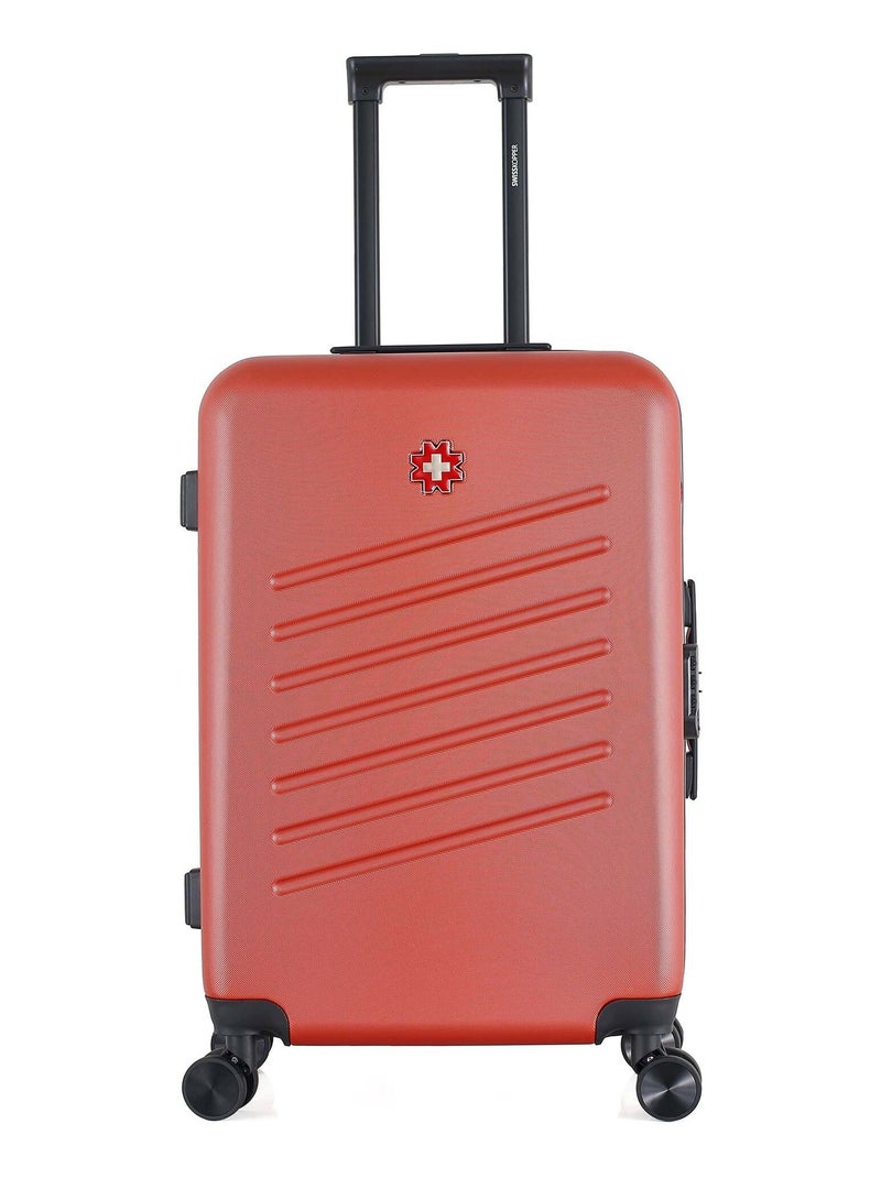 SWISS KOPPER - Valise Weekend ABS ZURICH 4 Roues 65 cm Terracotta - Kiabi