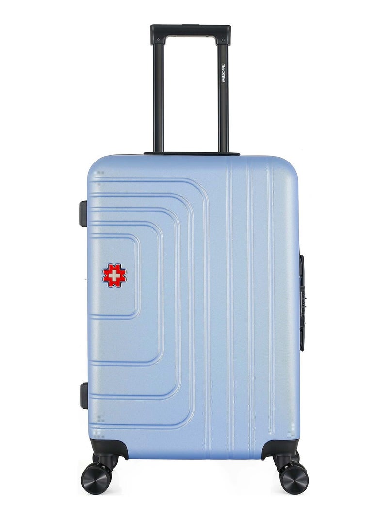 SWISS KOPPER - Valise Weekend RUTI 65 cm 4 Roues Bleu clair - Kiabi