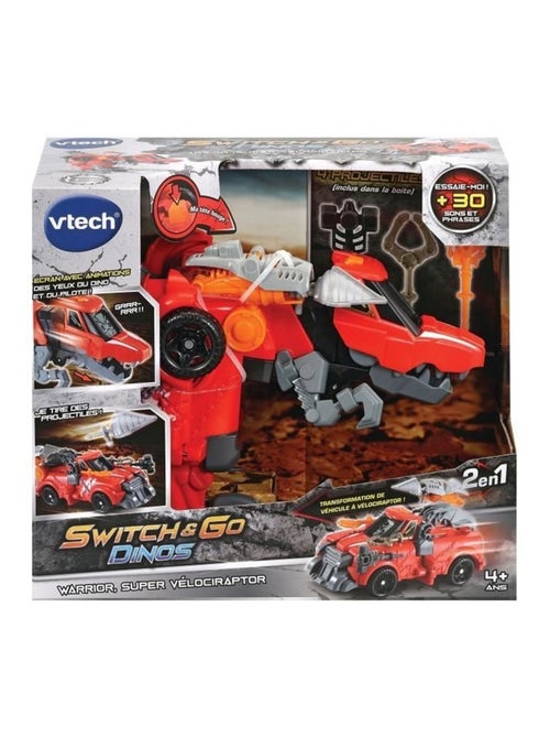 Switch & Go Dinos Warrior Super Vélociraptor - Kiabi