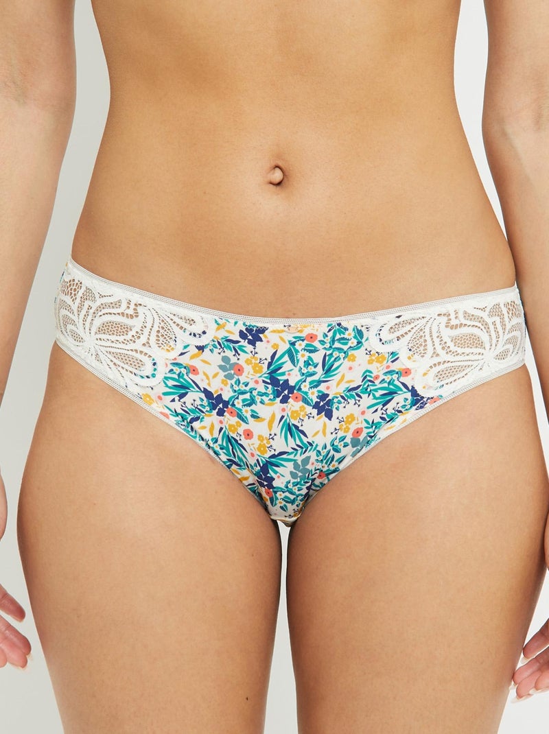 Syara culotte Blanc Vert - Kiabi