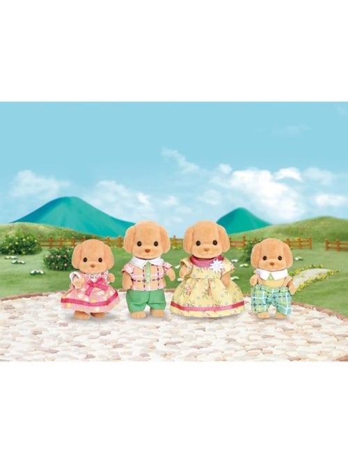Sylvanian families - famille caniche - 4 personnages - mixte - a partir de 3 ans - Kiabi