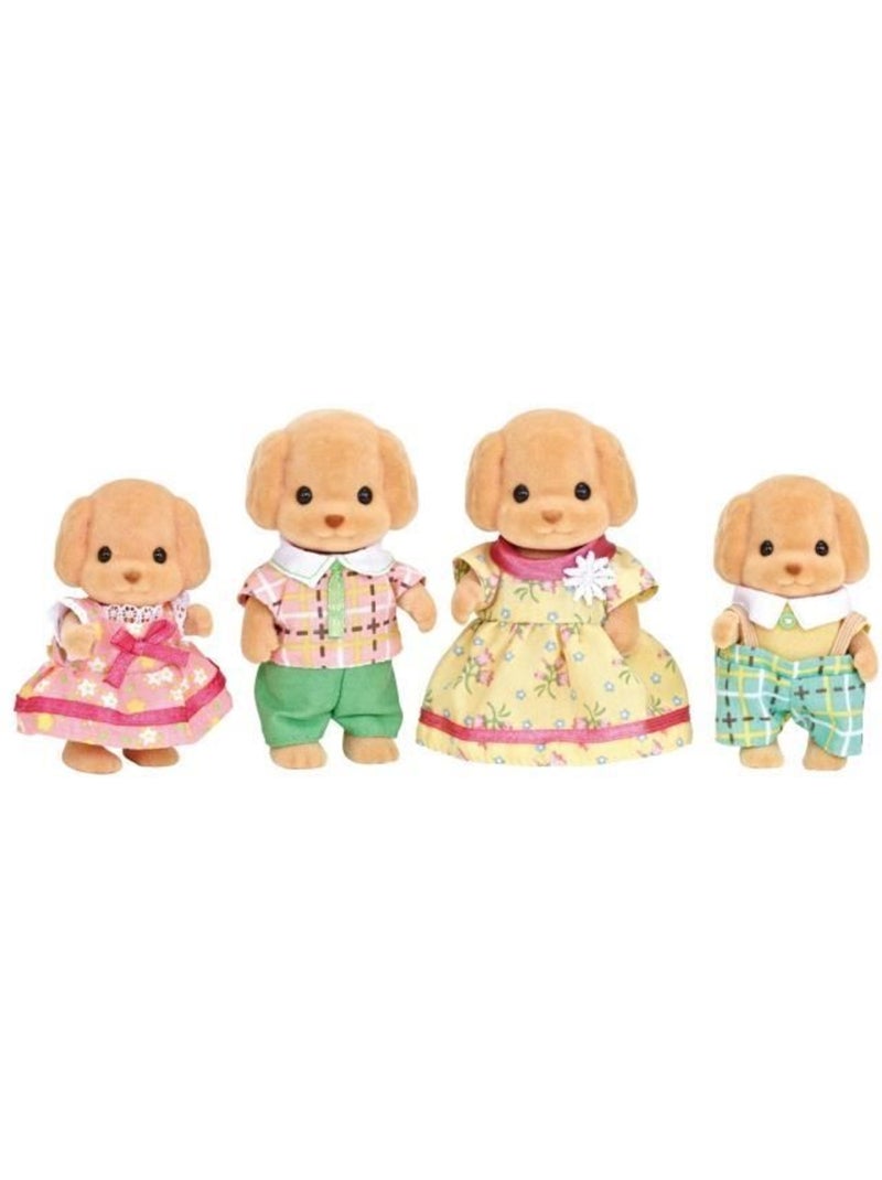 Sylvanian families - famille caniche - 4 personnages - mixte - a partir de 3 ans Vert - Kiabi