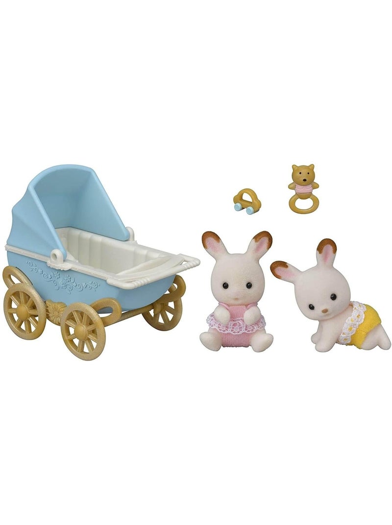 Sylvanian Families 5432 : Les jumeaux lapin chocolat Multicolore - Kiabi
