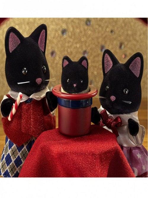 Sylvanian Families 5530 : La famille chat magicien - Kiabi