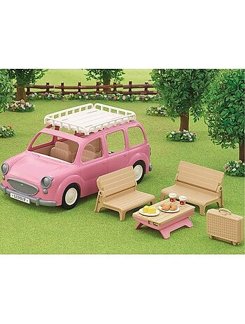 Sylvanian Families 5535 : Le monospace rose et set de pique-nique