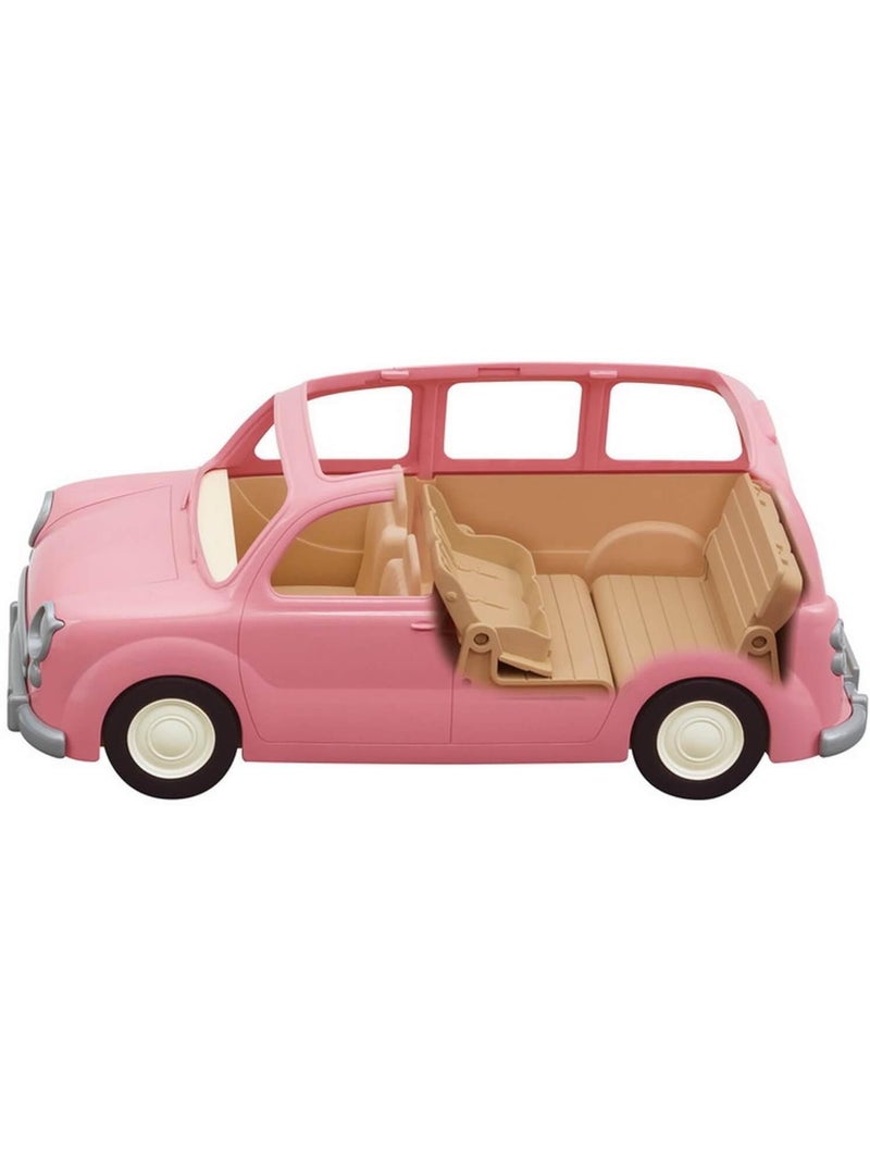 Sylvanian Families 5535 : Le monospace rose et set de pique-nique Rose - Kiabi