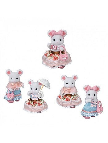 Sylvanian Families 5540 : La valisette de mode et grande soeur souris marshmallow