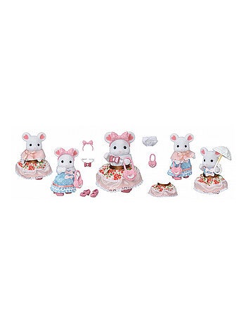 Sylvanian Families 5540 : La valisette de mode et grande soeur souris marshmallow