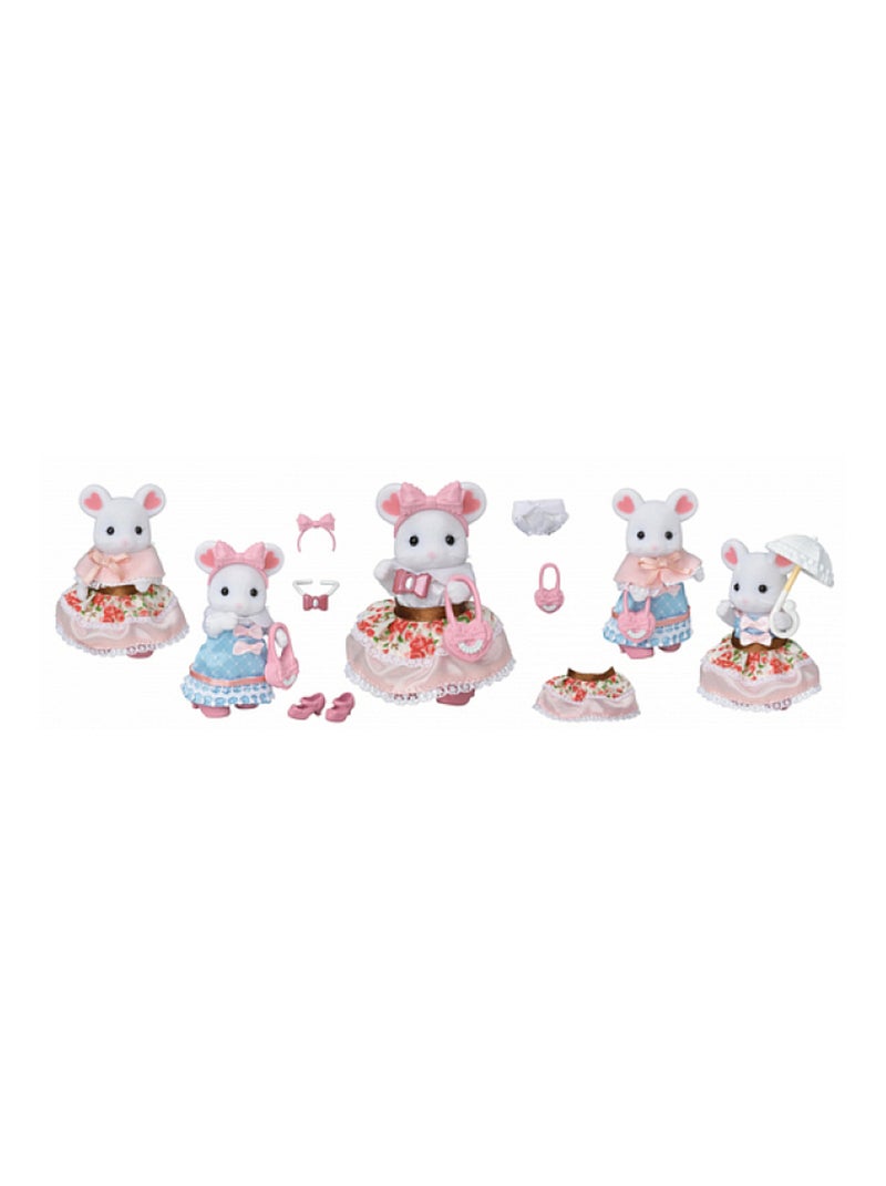 Sylvanian Families 5540 : La valisette de mode et grande soeur souris marshmallow Multicolore - Kiabi