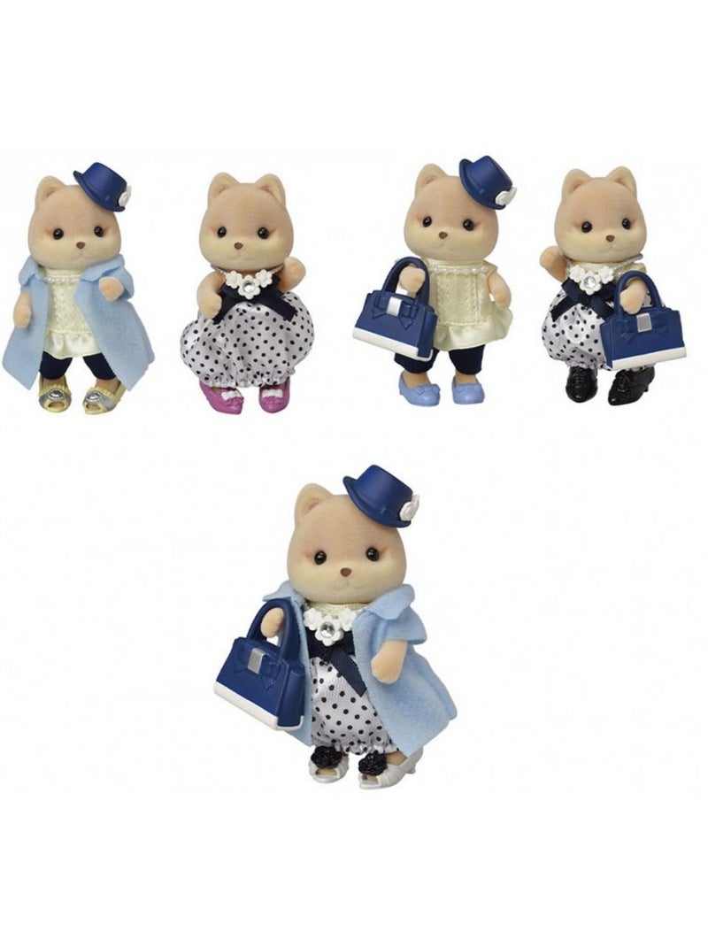 Sylvanian Families 5541 :  La valisette de mode et grande soeur chien caramel Bleu - Kiabi