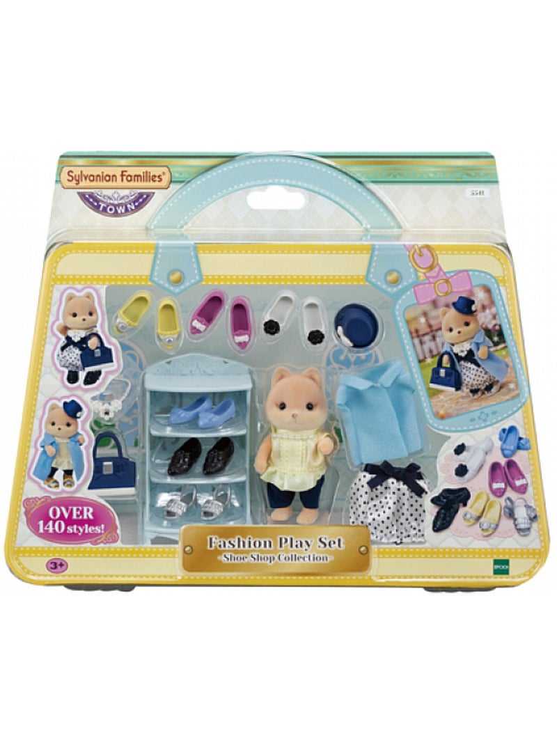 Sylvanian Families 5541 :  La valisette de mode et grande soeur chien caramel Bleu - Kiabi