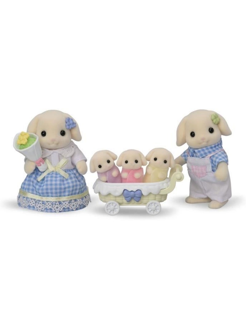 Sylvanian families 5735 - la famille lapin bélier Beige - Kiabi