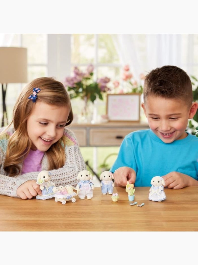 Sylvanian families 5735 - la famille lapin bélier Beige - Kiabi