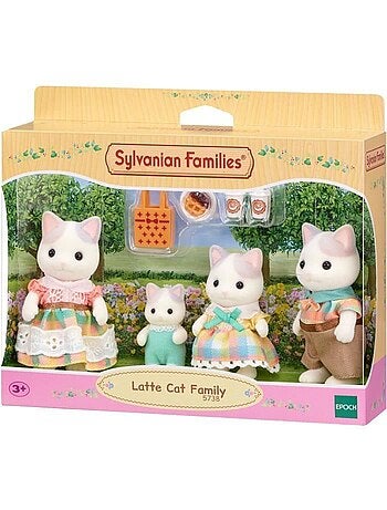 Sylvanian families 5738 - la famille chat latté