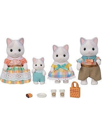 Sylvanian families 5738 - la famille chat latté