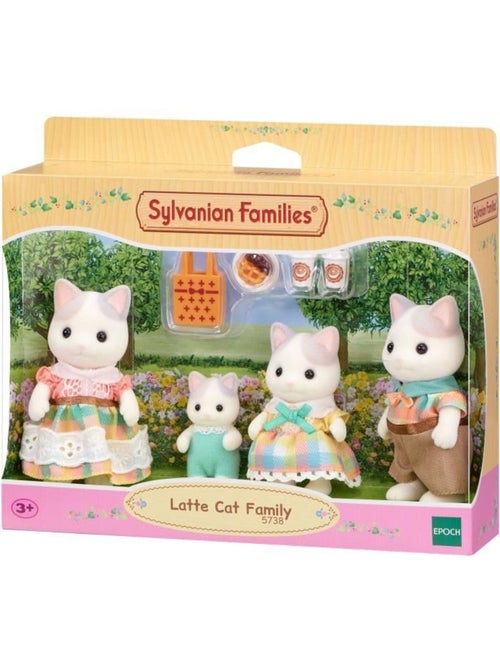 Sylvanian families 5738 - la famille chat latté - Kiabi