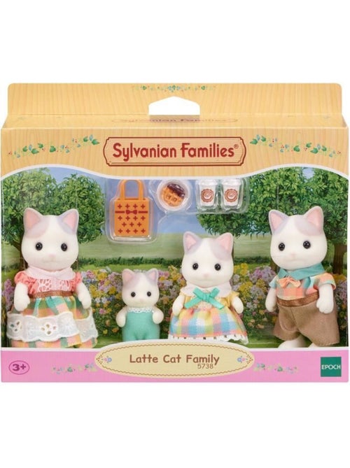 Sylvanian families 5738 - la famille chat latté - Kiabi