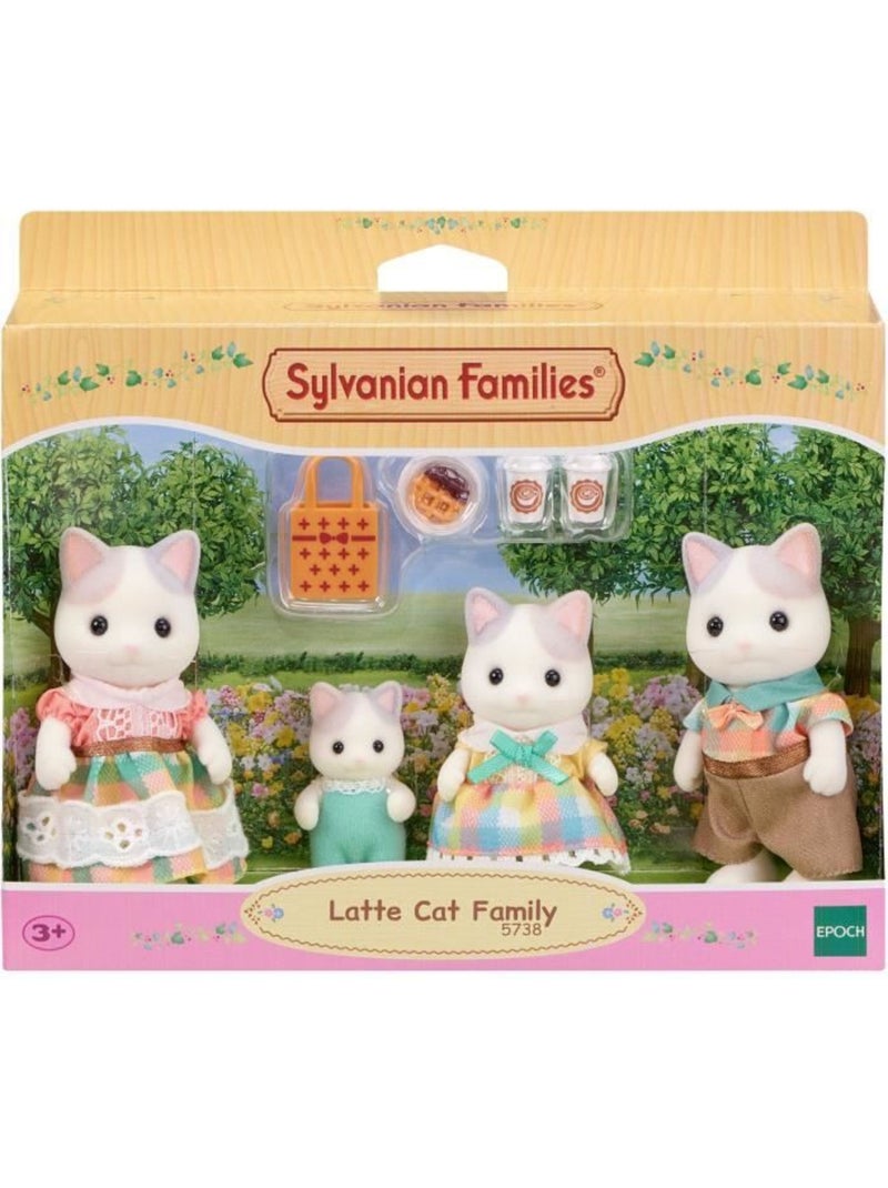 Sylvanian families 5738 - la famille chat latté Beige - Kiabi