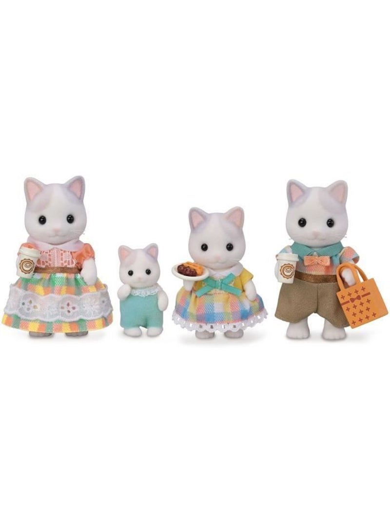 Sylvanian families 5738 - la famille chat latté Beige - Kiabi
