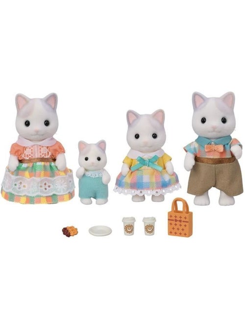 Sylvanian families 5738 - la famille chat latté - Kiabi