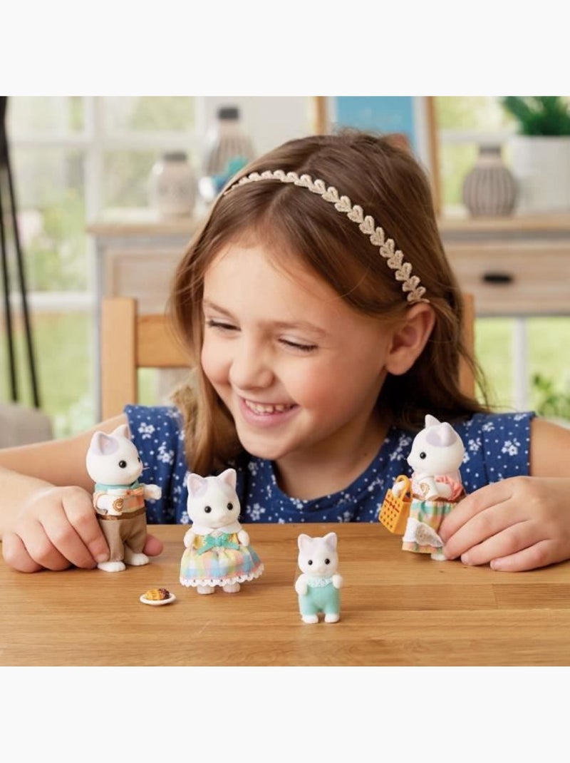 Sylvanian families 5738 - la famille chat latté Beige - Kiabi