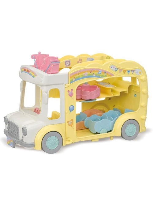 Sylvanian families 5744 - le bus et sa cour de récréation - Kiabi