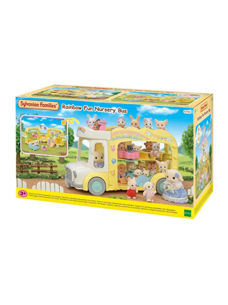 'Sylvanian Families' Le bus et sa cour de recreation Vert - Kiabi