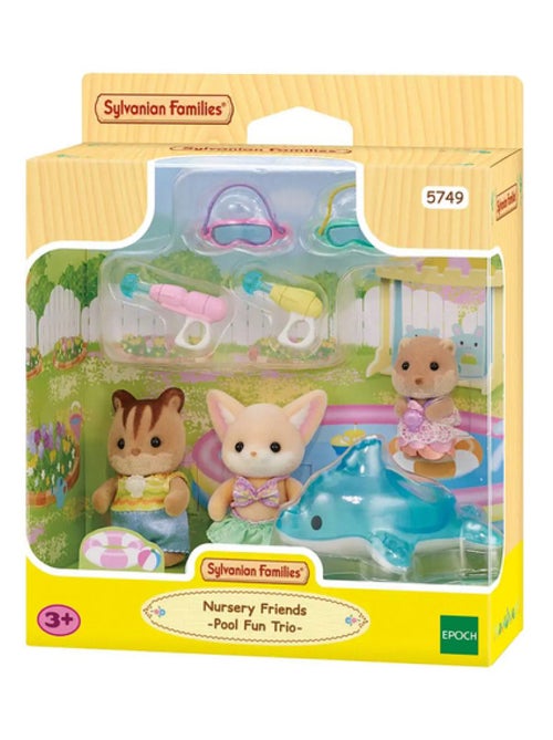 'Sylvanian Families' Le trio des bebes a la piscine - 5749 - Kiabi