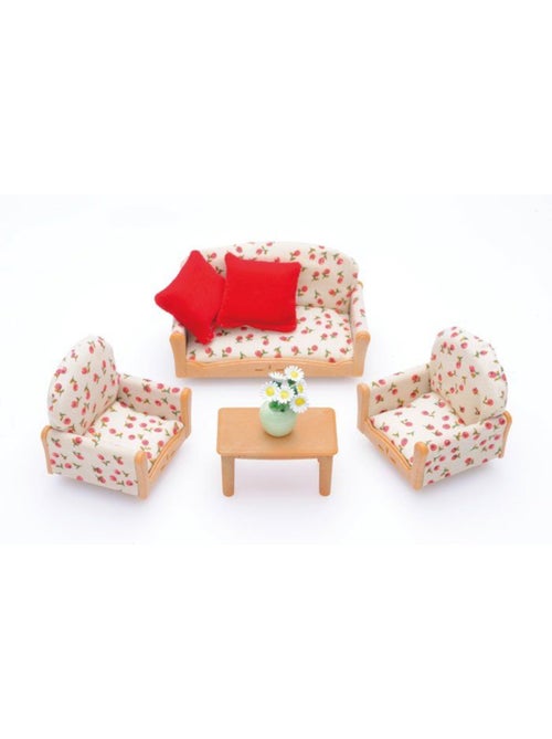 Sylvanian Family 2922 : Canapé / 2 fauteuils / table basse - Kiabi