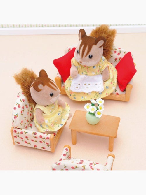 Sylvanian Family 2922 : Canapé / 2 fauteuils / table basse - Kiabi