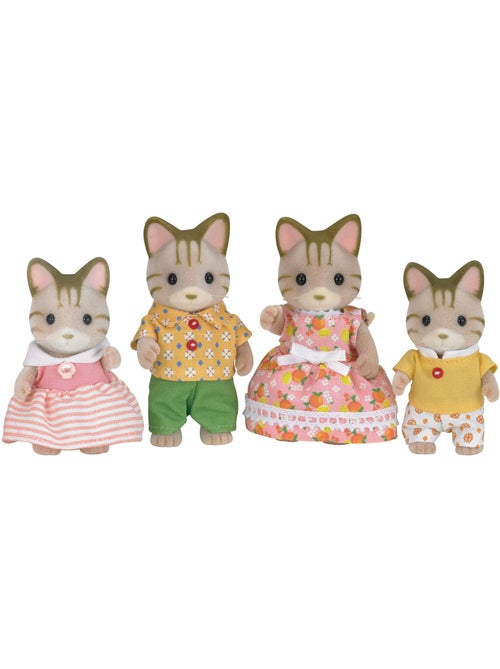 Sylvanian Family 5180 : Famille chat tigré - Kiabi