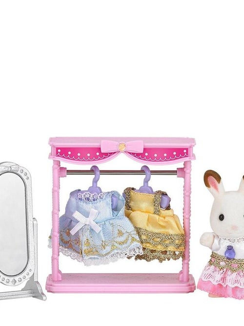 Sylvanian Family 5236 : Dressing et figurine Lapin Chocolat - Kiabi