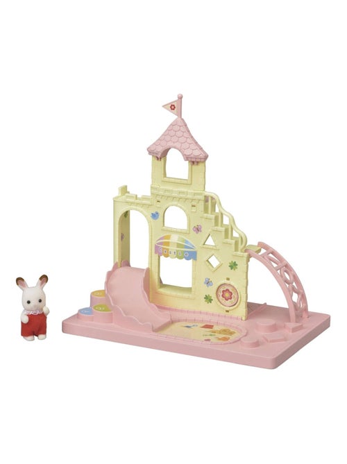 Sylvanian Family 5319 : Le château des bébés et Crème le bébé lapin chocolat - Kiabi
