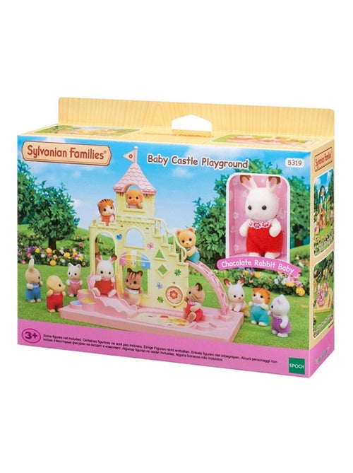 Sylvanian Family 5319 : Le château des bébés et Crème le bébé lapin chocolat - Kiabi