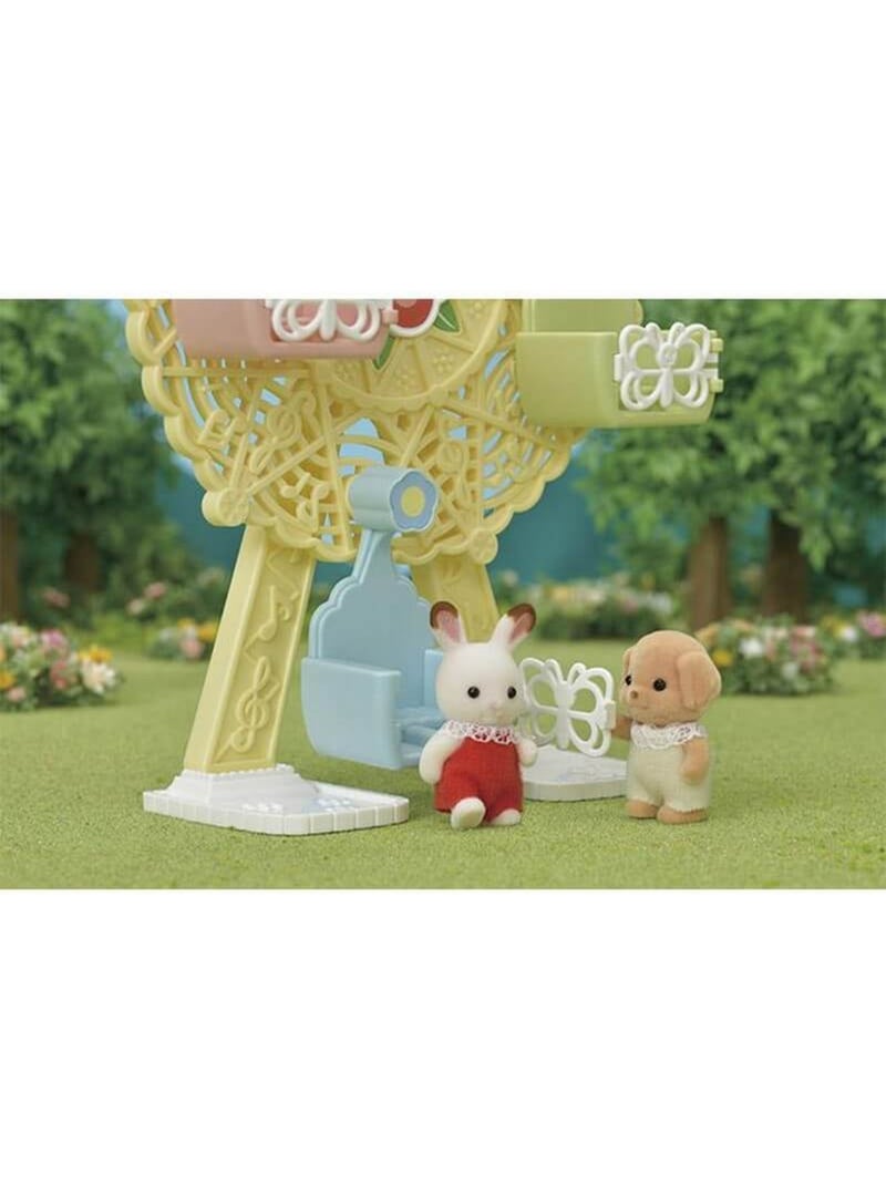 Sylvanian Family 5333 : La grande roue et Milo le bébé caniche Jaune - Kiabi