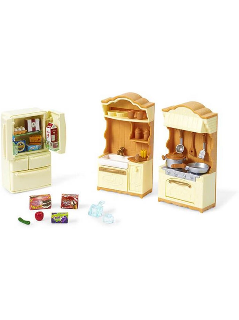 Sylvanian Family 5341 : La cuisine aménagée Beige - Kiabi