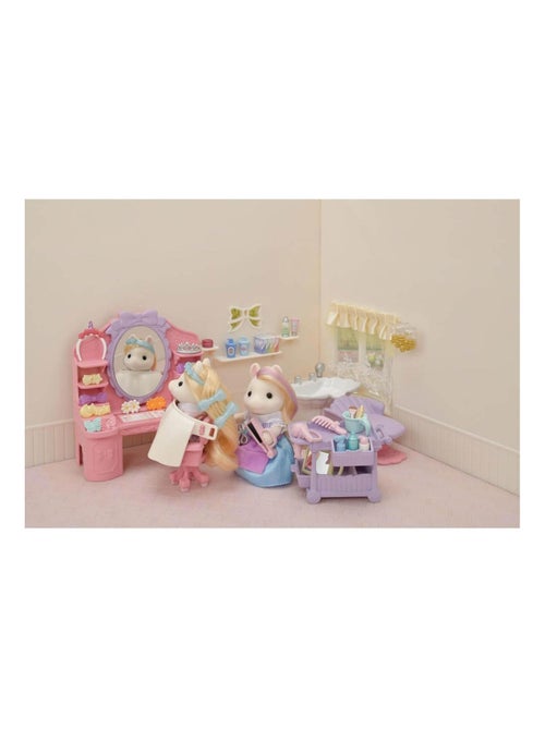 Sylvanian Family 5644 : La maman poney et son kit de coiffure - Kiabi