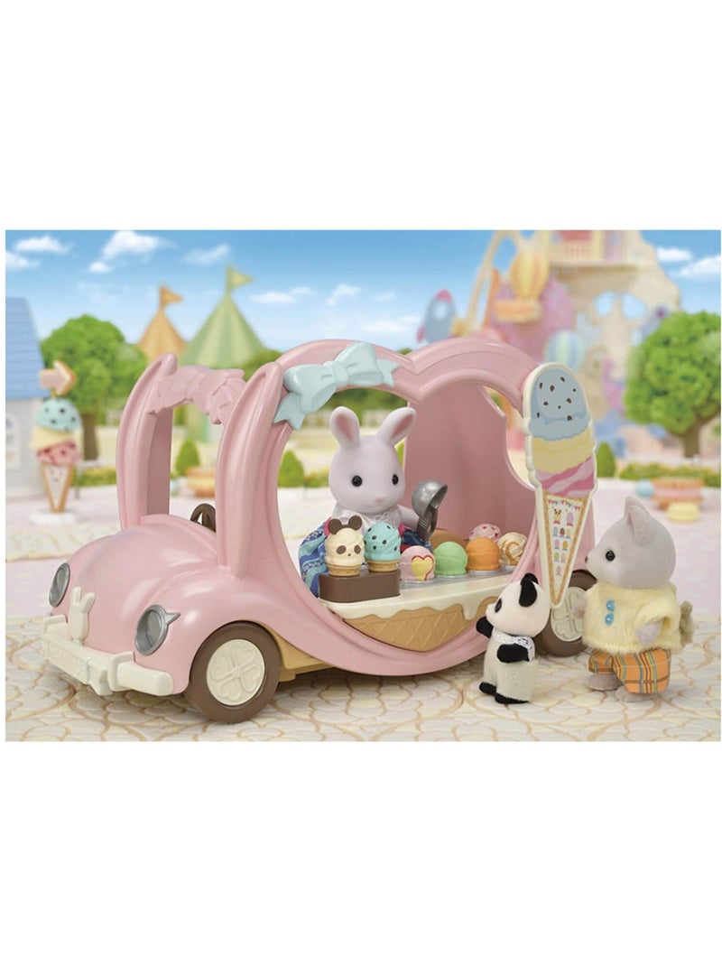 Sylvanian Family 5651 : Le marchand de glace ambulant Rose - Kiabi