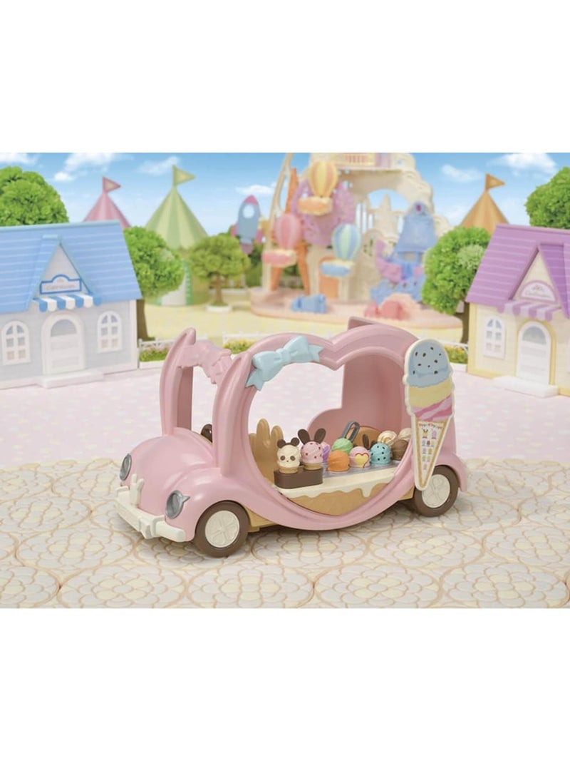 Sylvanian Family 5651 : Le marchand de glace ambulant Rose - Kiabi