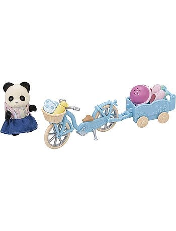 Sylvanian Family 5652 : La fille panda, son vélo et sa remorque
