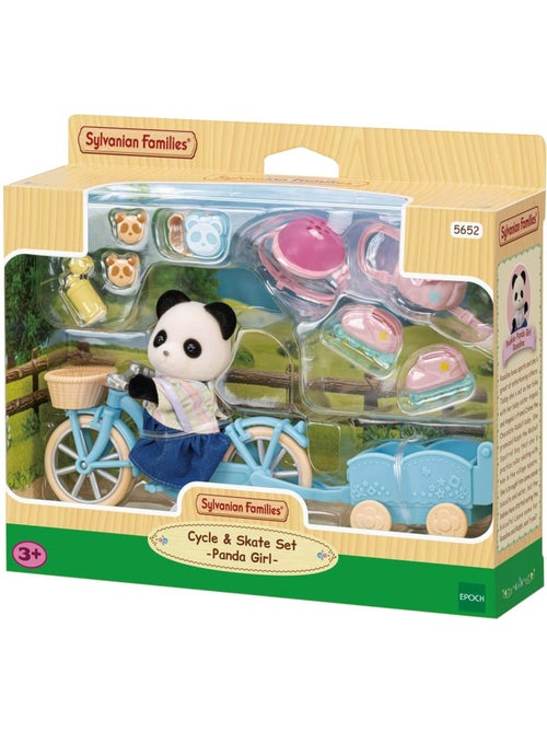 Sylvanian Family 5652 : La fille panda, son vélo et sa remorque - Kiabi Sylvanian Family 5652 : La fille panda, son vélo et sa remorque - Kiabi
