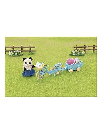 Sylvanian Family 5652 : La fille panda, son vélo et sa remorque