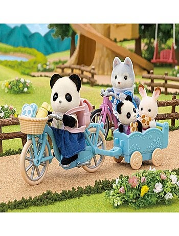 Sylvanian Family 5652 : La fille panda, son vélo et sa remorque