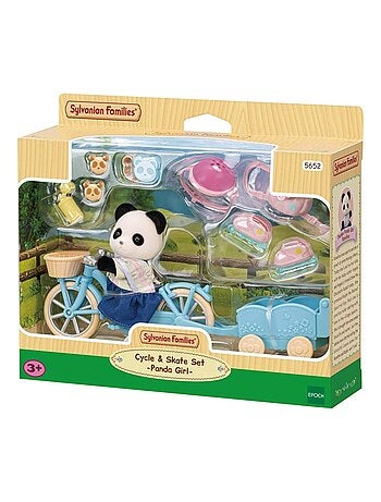 Sylvanian Family 5652 : La fille panda, son vélo et sa remorque