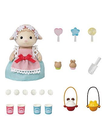 Sylvanian Family 5653 : La maman mouton et son stand de popcorn