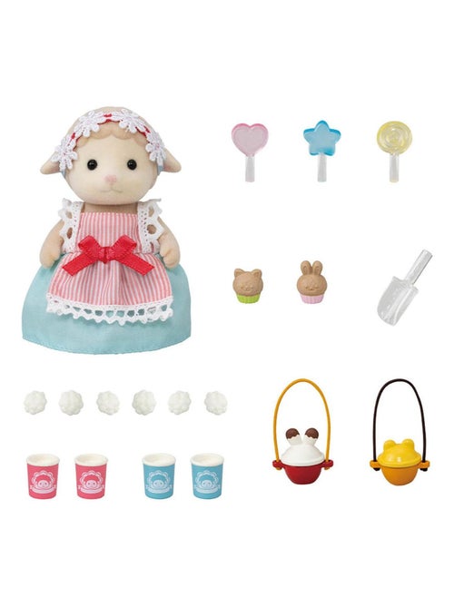 Sylvanian Family 5653 : La maman mouton et son stand de popcorn - Kiabi