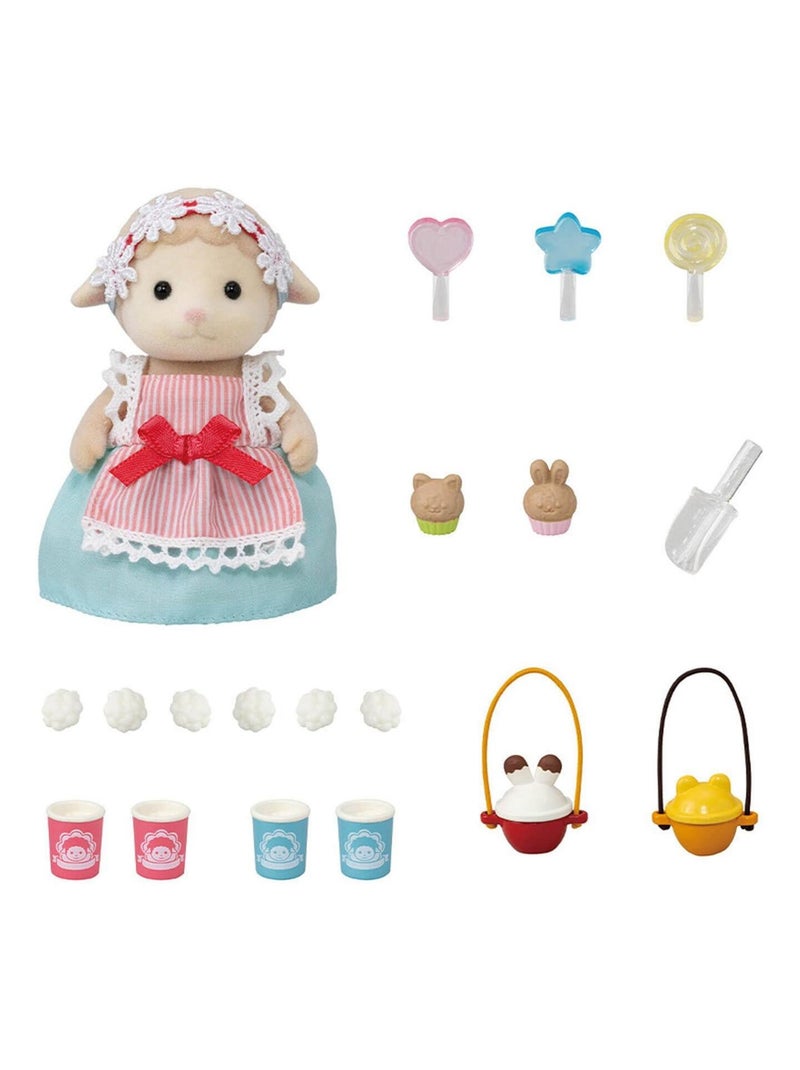 Sylvanian Family 5653 : La maman mouton et son stand de popcorn Multicolore - Kiabi