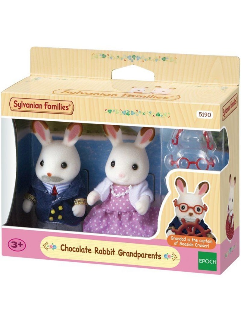 Sylvanian Family : Les grands-parents Lapin chocolat Rose - Kiabi