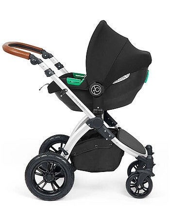 Système de voyage tout-en-un Stomp Luxe Cirrus i-Size avec base ISOFIX (Argent/Désert/Tan)